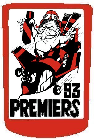 1993 Essendon Prem Stubby Holder FREE POST